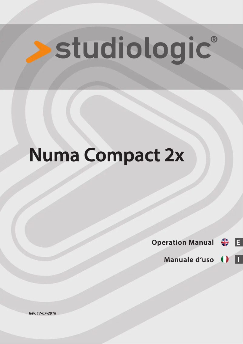 Page n°1 - Manuel utilisateur Studiologic Numa Compact 2x