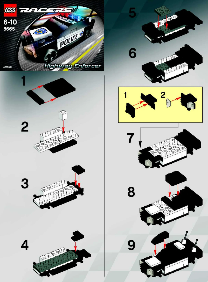 Page n°1 - Manuel utilisateur Lego Highway Enforcer