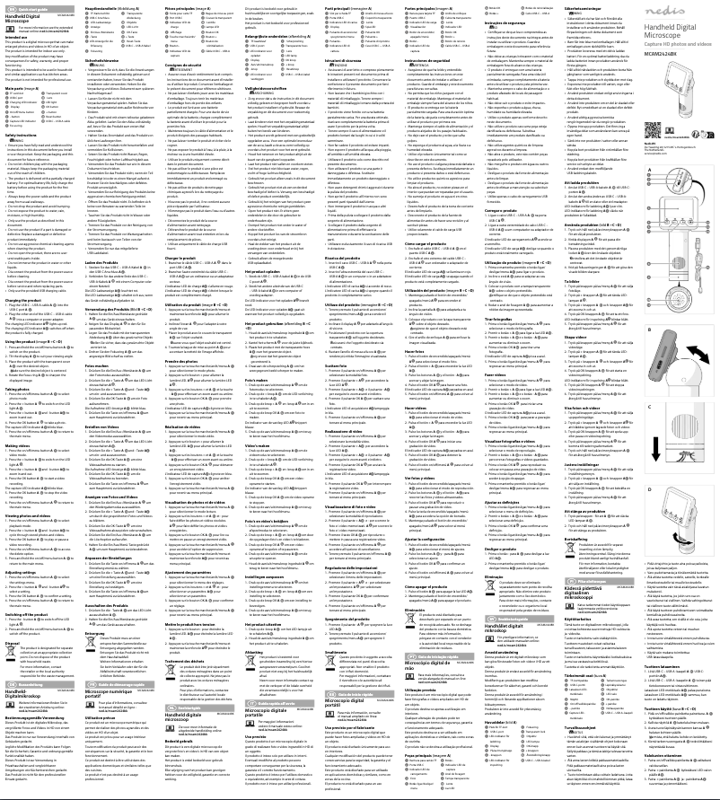 Page 1 de la notice Manuel utilisateur Nedis MCAM2424BK