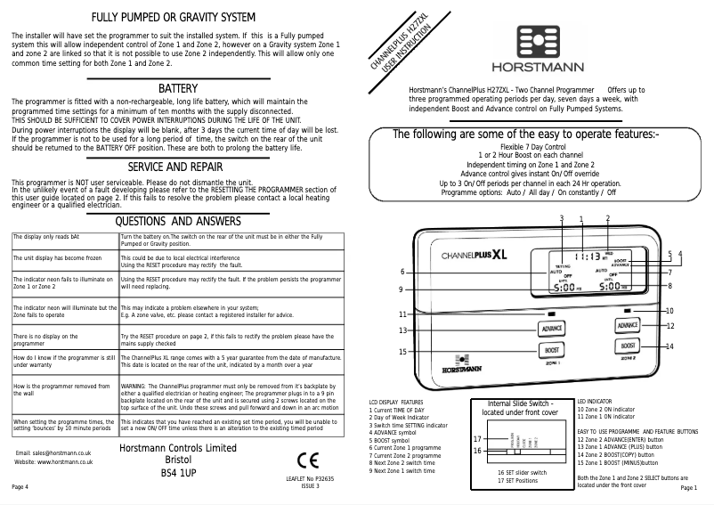 Image de la première page du manuel de l'appareil ChannelPlus H27ZXL