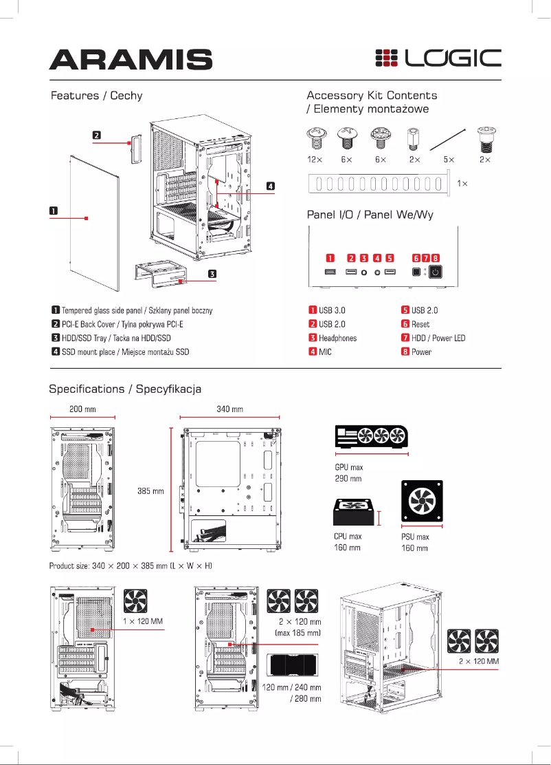 Page n°1 - Manuel utilisateur Logic Aramis