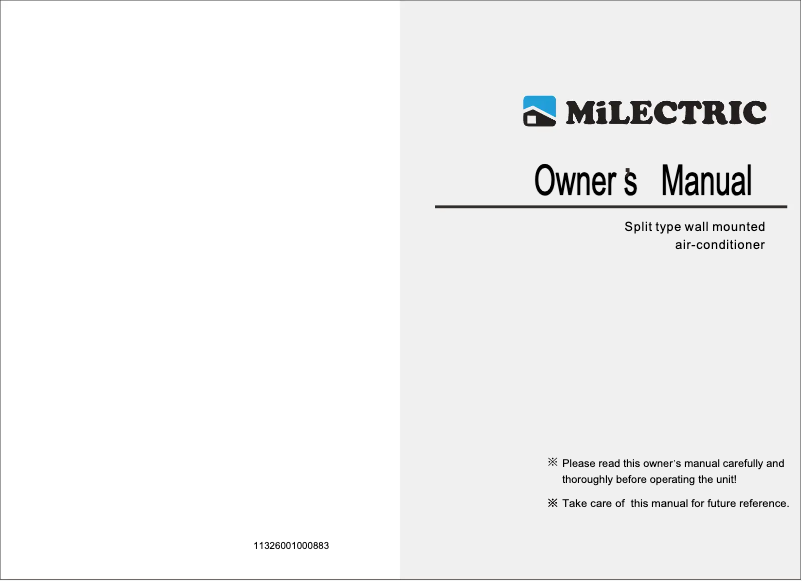 Page 1 de la notice Manuel utilisateur Infiniton AA12HC