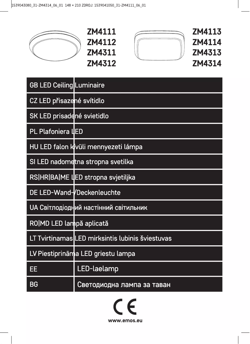 Page n°1 - Manuel utilisateur Emos ZM4314