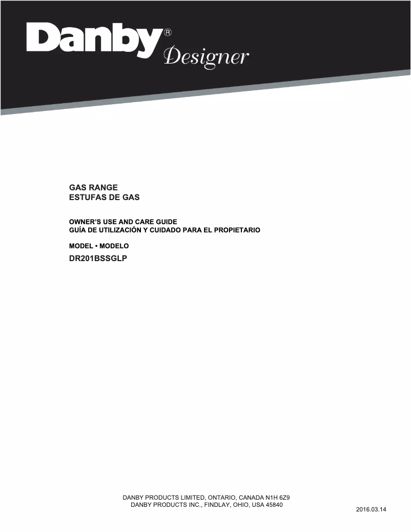 Page n°1 - Manuel utilisateur Danby DR240WGLP