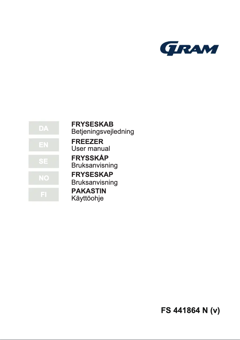 Page 1 de la notice Manuel utilisateur Gram FS 441864 N (v)