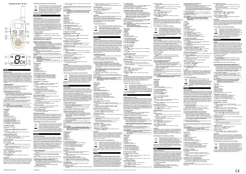 Image de la première page du manuel de l'appareil RC-6410