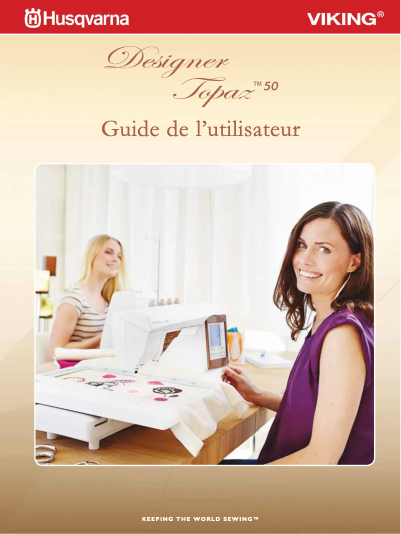 Page 1 de la notice Manuel utilisateur Husqvarna Designer Topaz 50