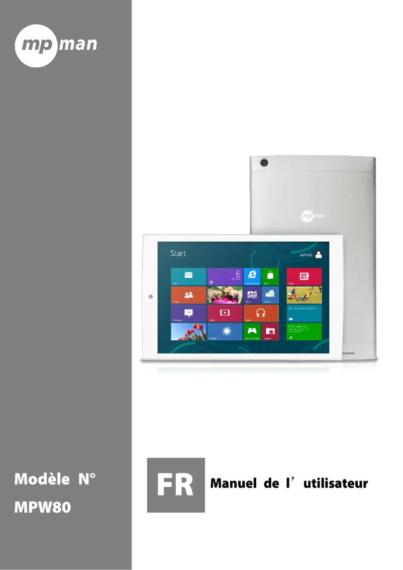 Image de la première page du manuel de l'appareil MPW80