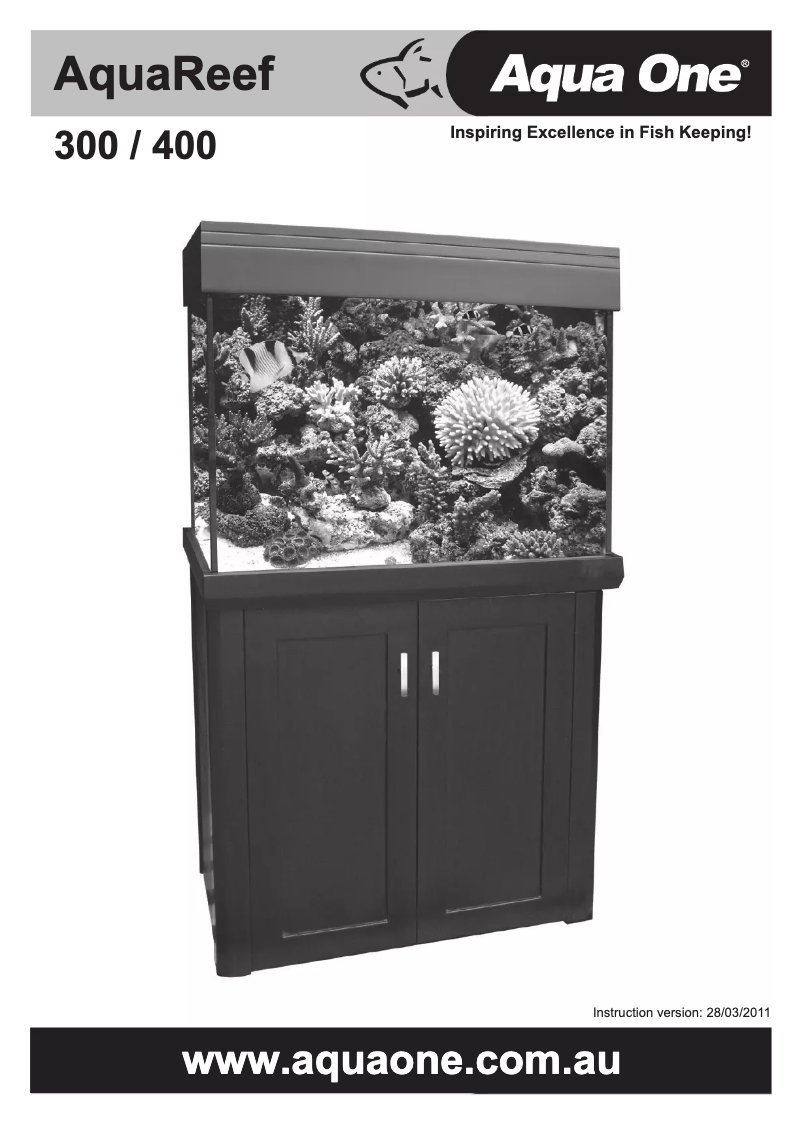 Page 1 de la notice Manuel utilisateur Aqua One AquaReef 300