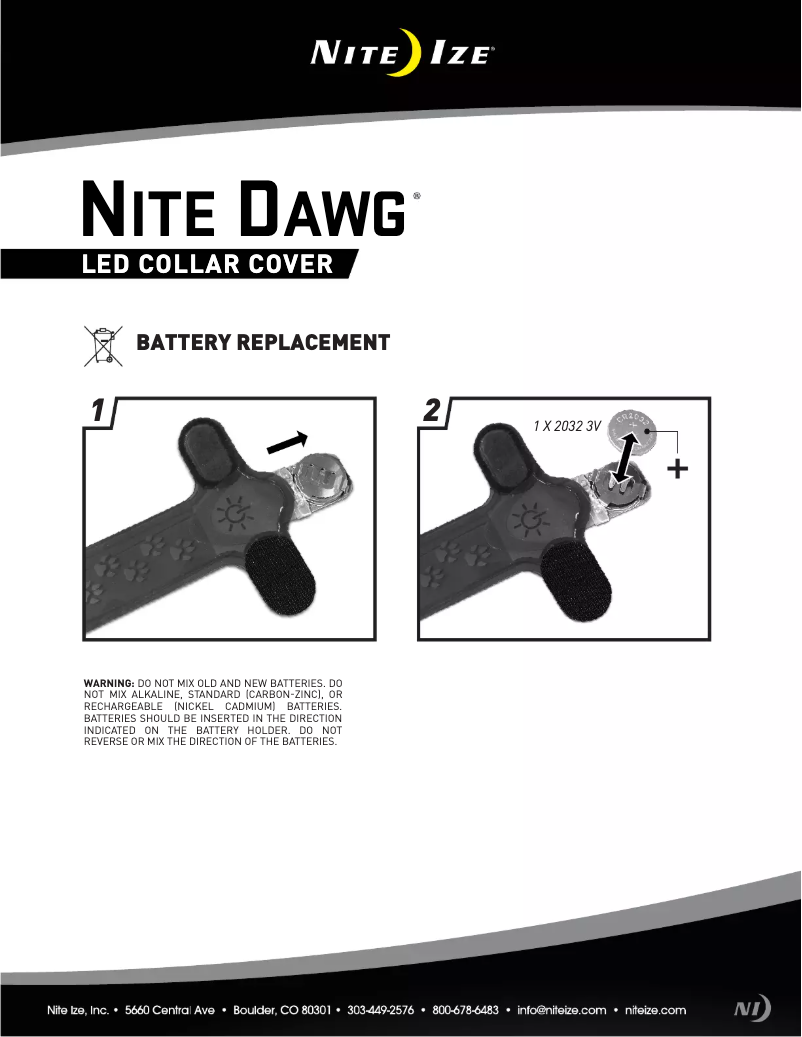 Page n°1 - Manuel utilisateur Nite Ize NDCC-03-12