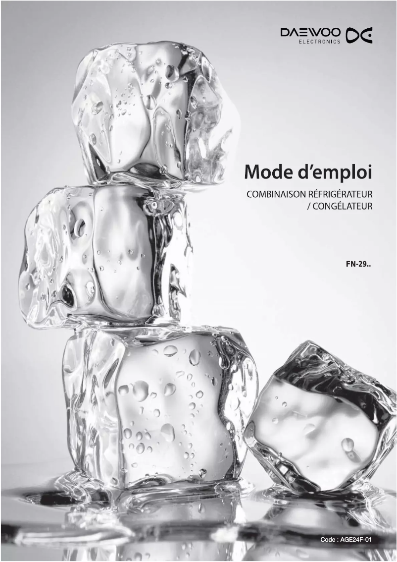 Page 1 de la notice Manuel utilisateur Daewoo FN-296S
