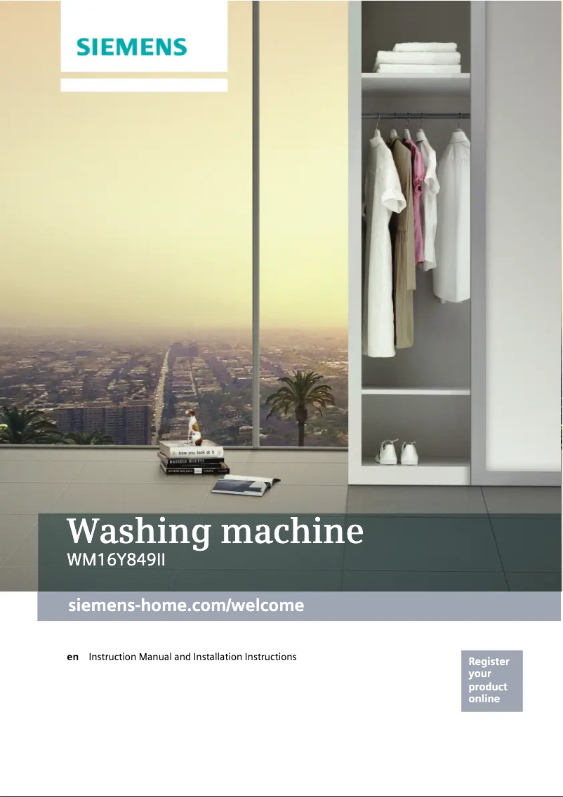 Page n°1 - Manuel utilisateur Siemens WM16Y849II