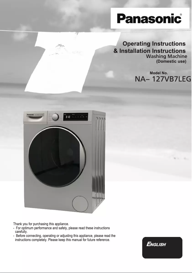 Page n°1 - Manuel utilisateur Panasonic NA-127VB7