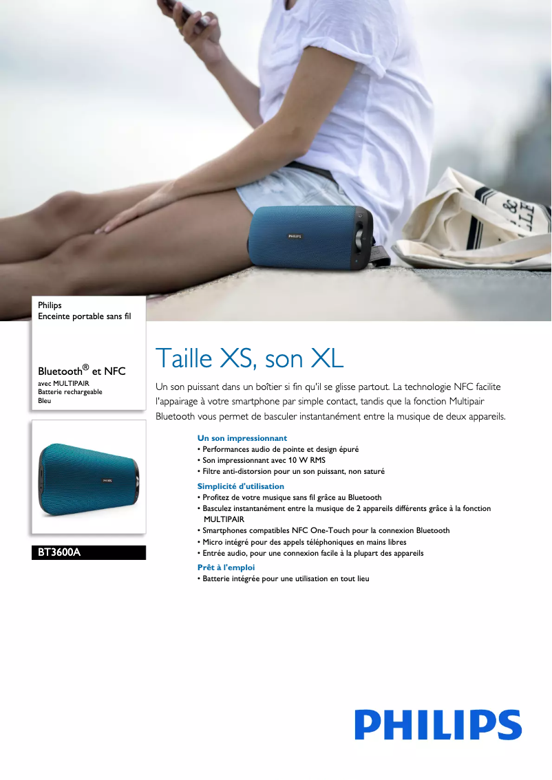 Image de la première page du manuel de l'appareil BT3600A