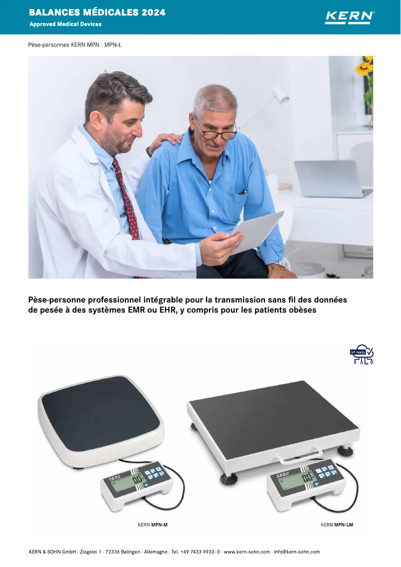 Page 1 de la notice Brochure Kern TMPN 200K-1M-A