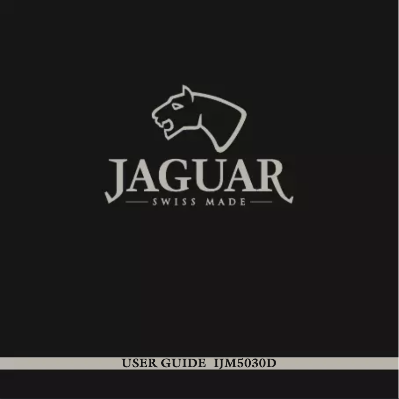 Page n°1 - Manuel utilisateur Jaguar Executive J873
