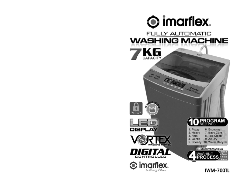 Page n°1 - Manuel utilisateur Imarflex IWM-700TL