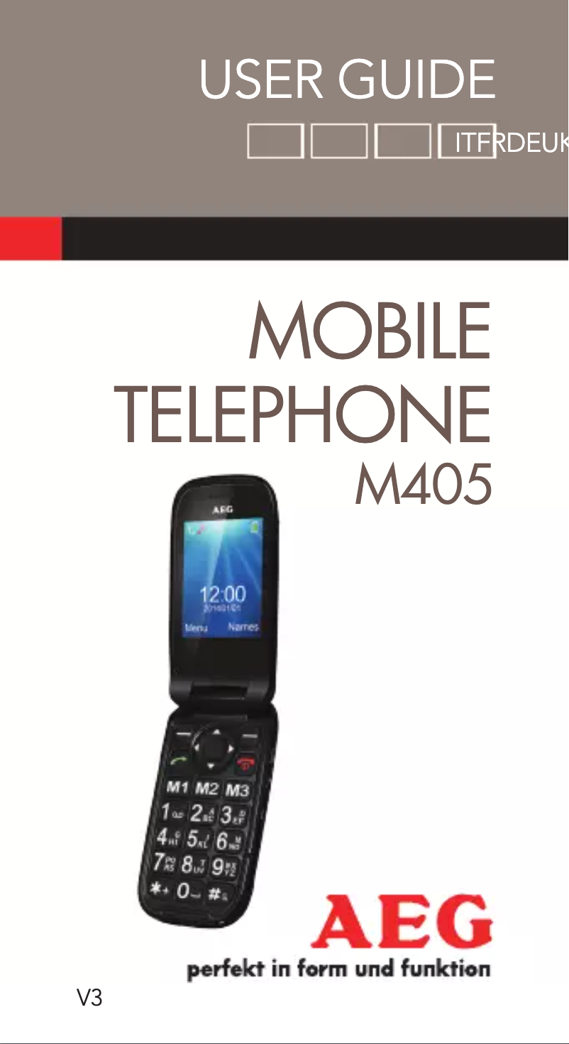 Image de la première page du manuel de l'appareil Voxtel M405