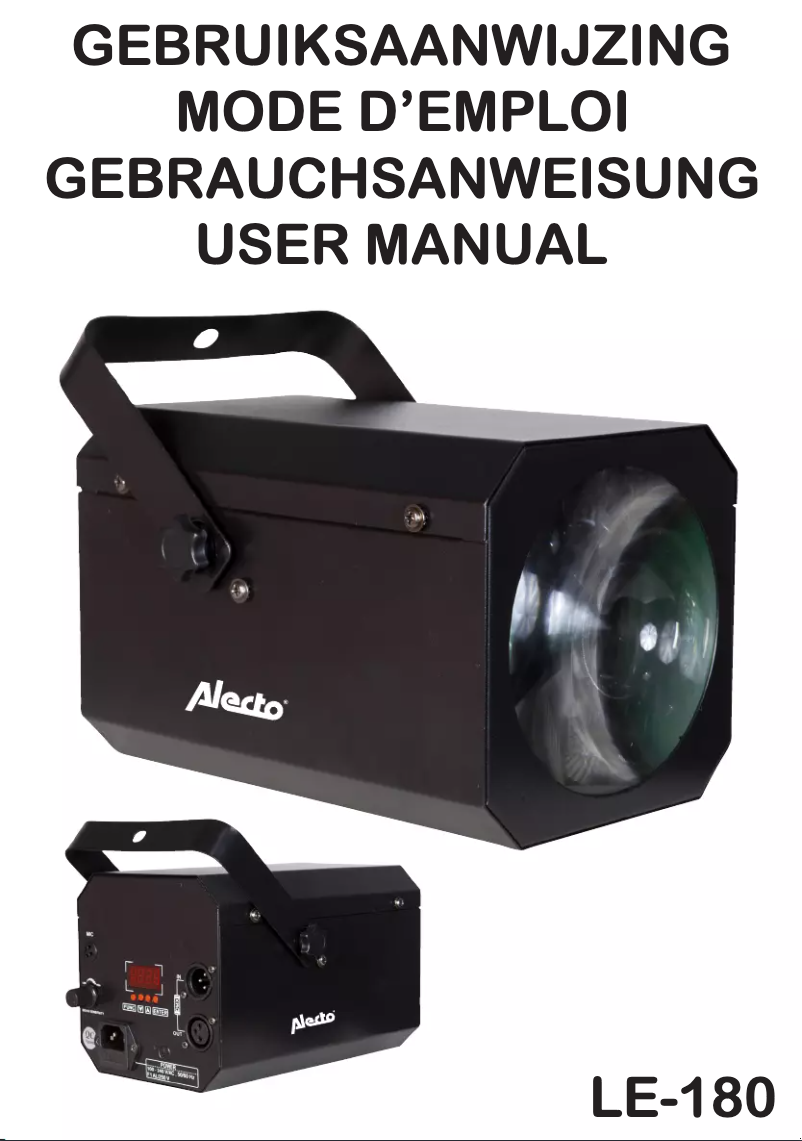 Page n°1 - Manuel utilisateur Alecto LE-180