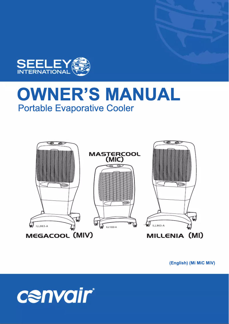 Página 1 del manual Manual de usuario Convair Megacool ILL863-A