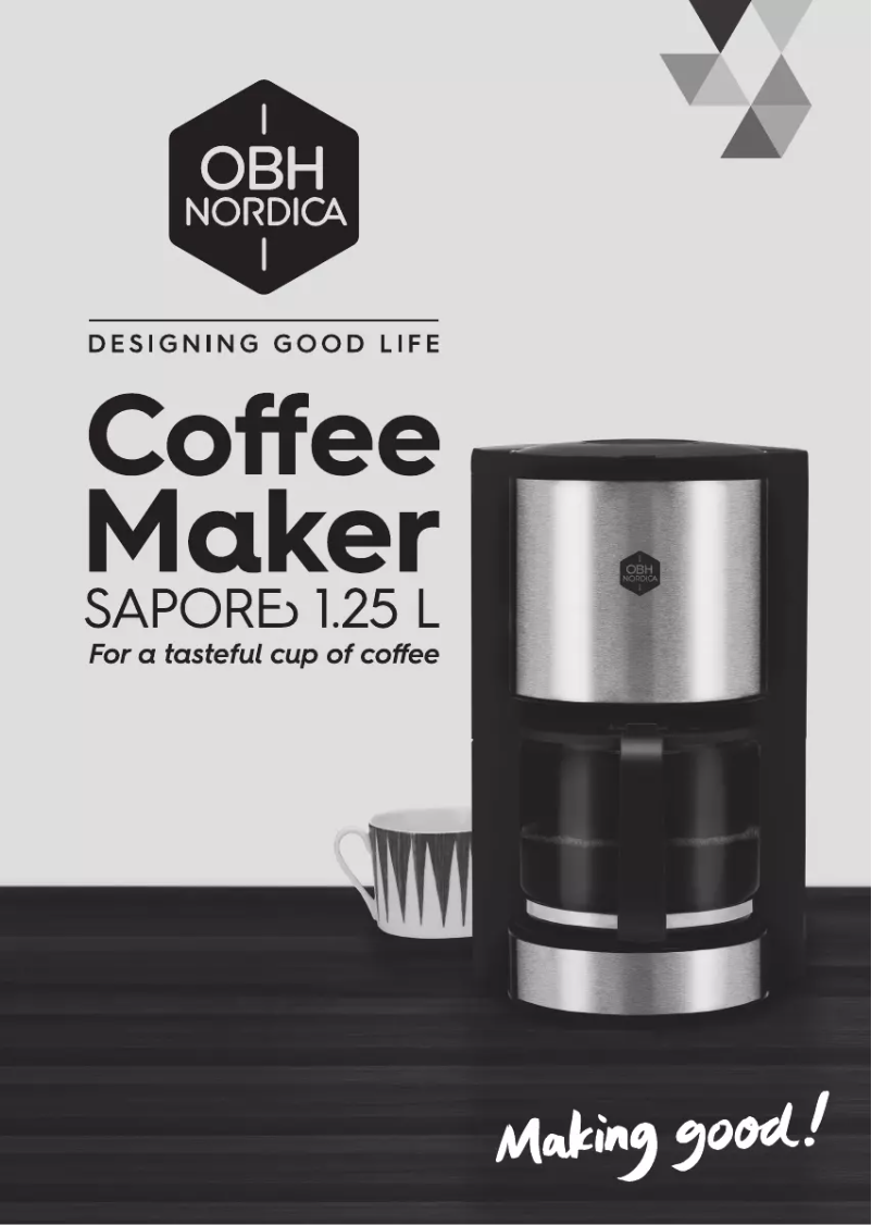 Page 1 de la notice Manuel utilisateur OBH Nordica Sapore 2324