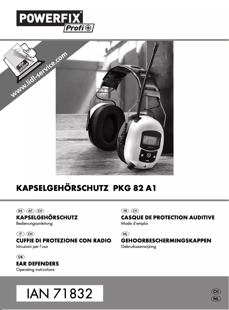 Image de la première page du manuel de l'appareil PKG 82 A1