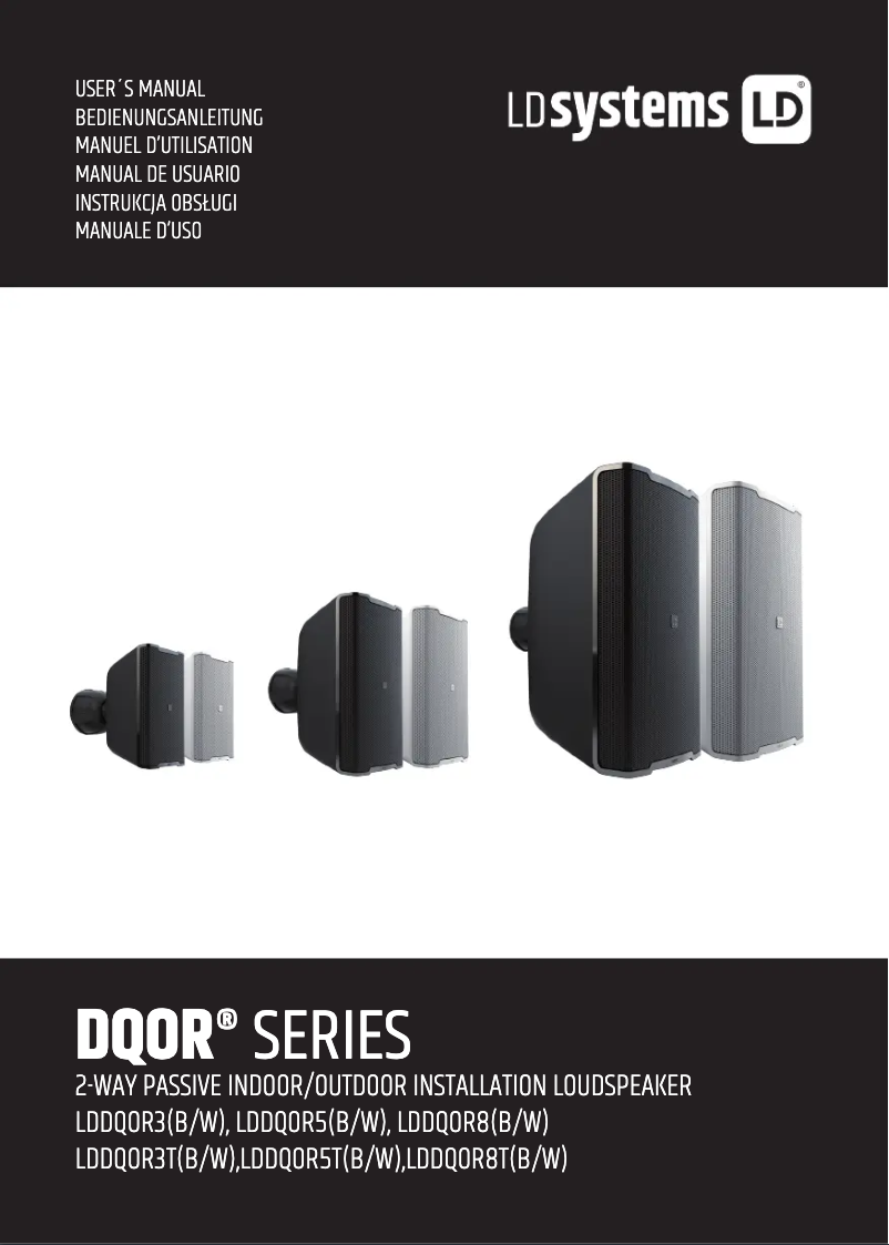 Page 1 de la notice Manuel utilisateur LD Systems DQOR 8 T B