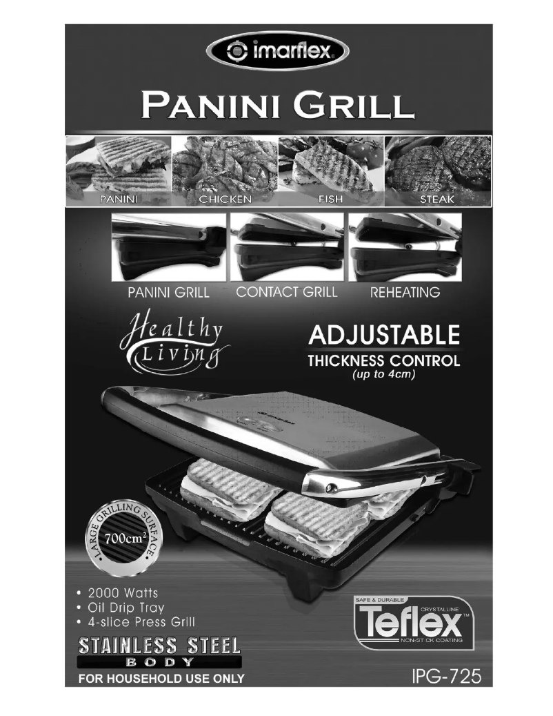 Page 1 de la notice Manuel utilisateur Imarflex IPG-725