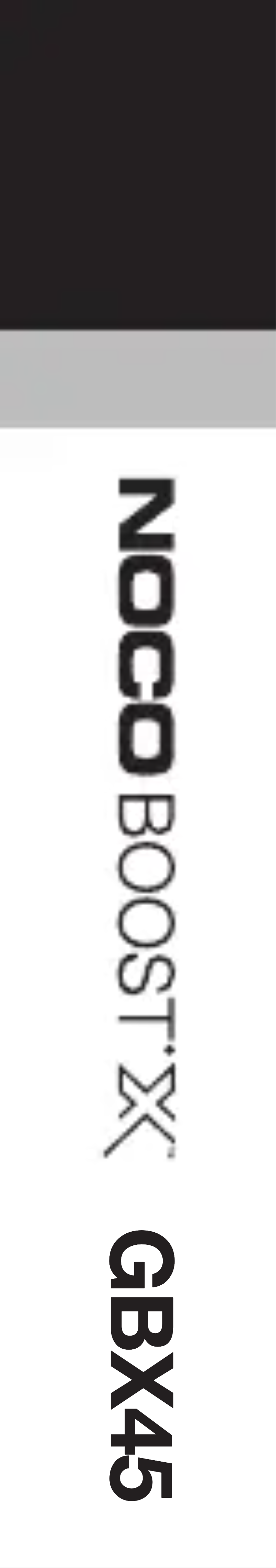 Image de la première page du manuel de l'appareil Boost X GBX45