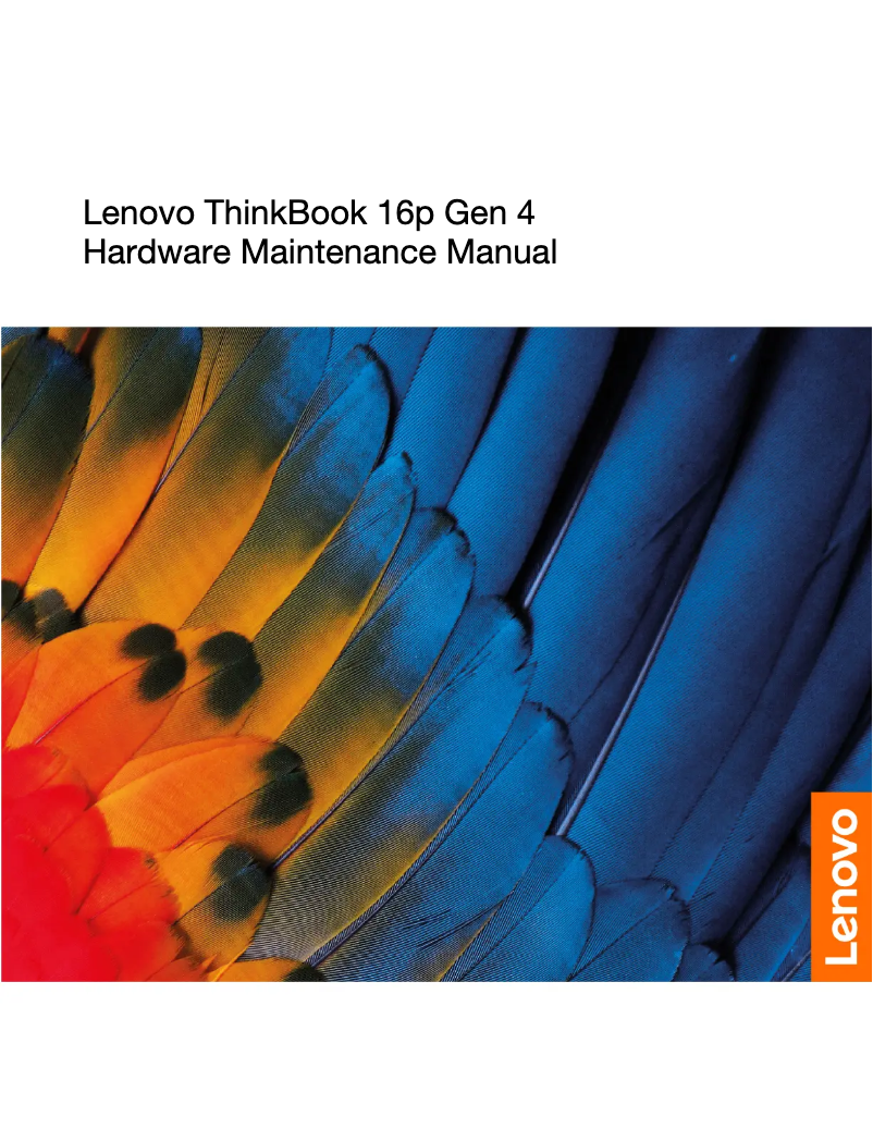 Page n°1 - Manuel utilisateur Lenovo ThinkBook 16p
