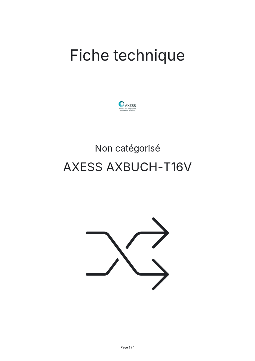 Image de la première page du manuel de l'appareil AXBUCH-T16V
