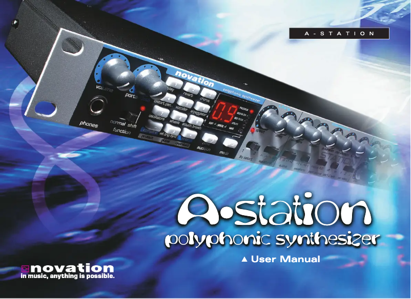 Page n°1 - Manuel utilisateur Novation A-Station