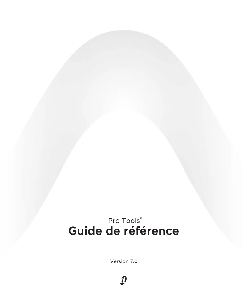 Page n°1 - Manuel utilisateur Avid Pro Tools 7.0