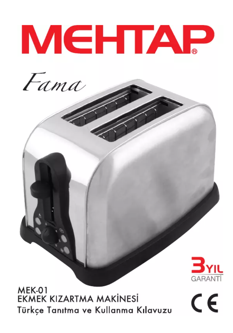 Page n°1 - Manuel utilisateur Mehtap Fama MEK-01