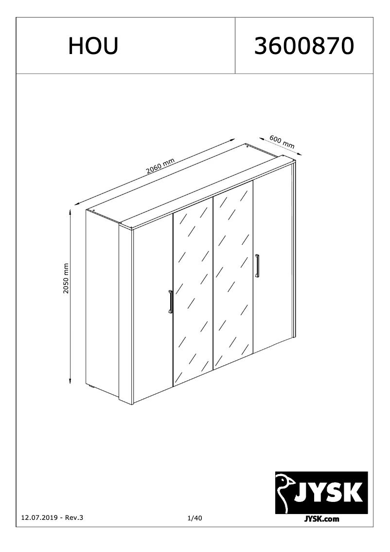 Image de la première page du manuel de l'appareil Hou