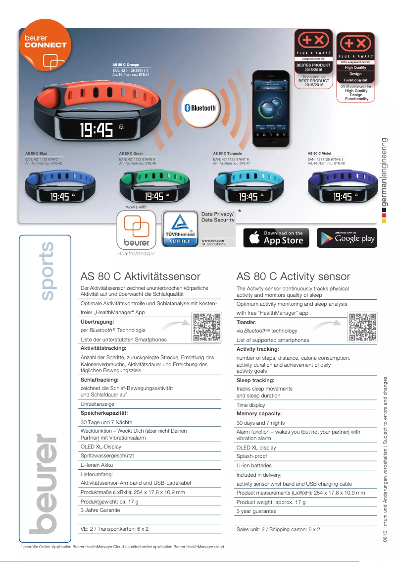 Image de la première page du manuel de l'appareil AS 80 C