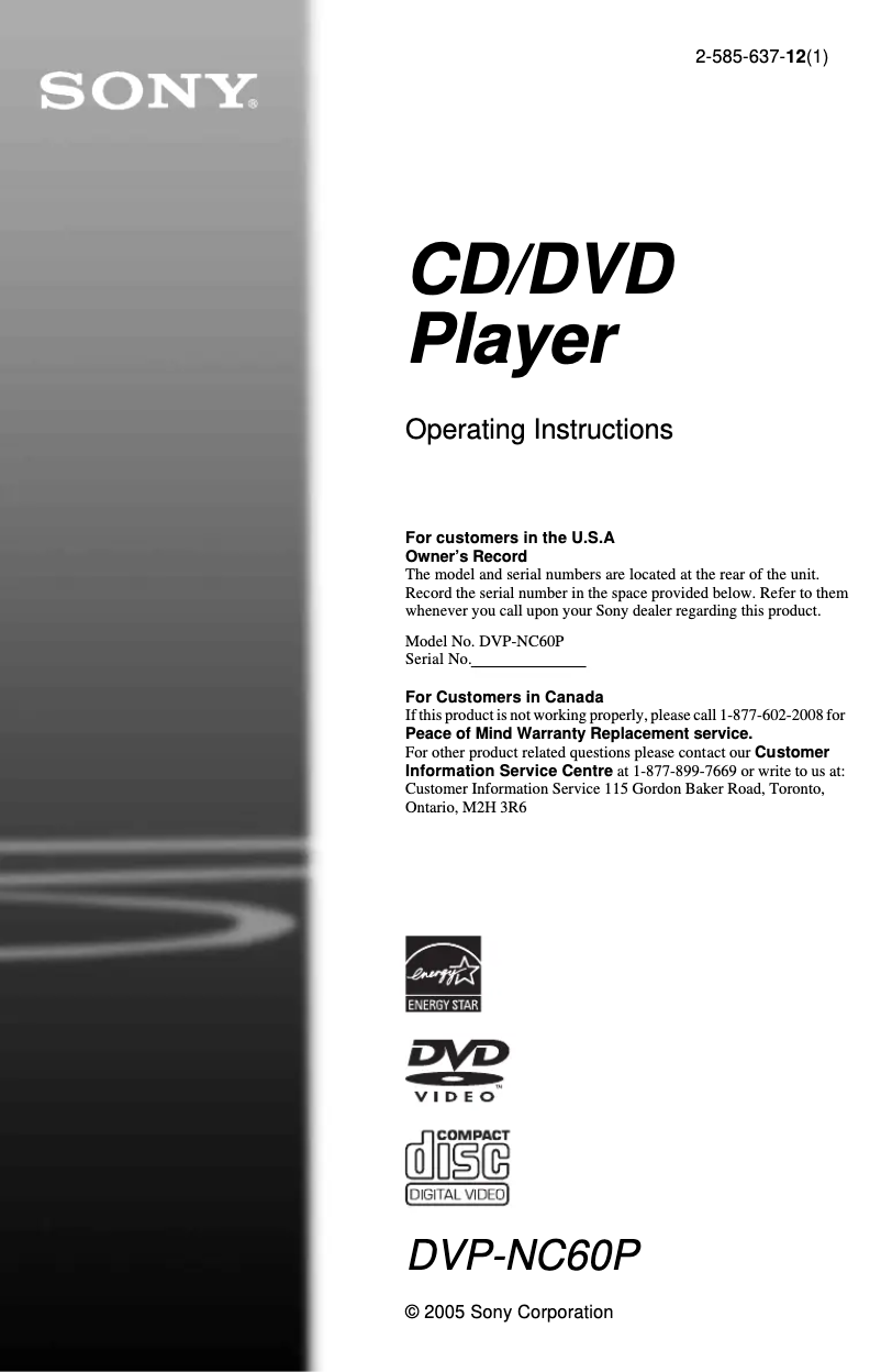 Page 1 de la notice Manuel utilisateur Sony HT-6900DP