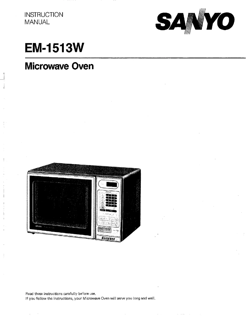 Image de la première page du manuel de l'appareil EM-1513W