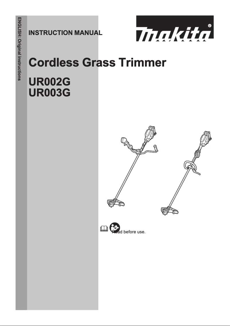 Page n°1 - Manuel utilisateur Makita UR003GD201