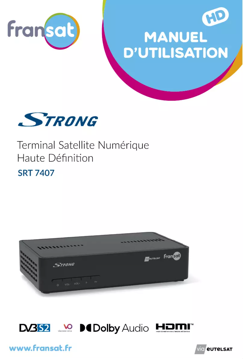 Page n°1 - Manuel utilisateur Strong SRT 7407