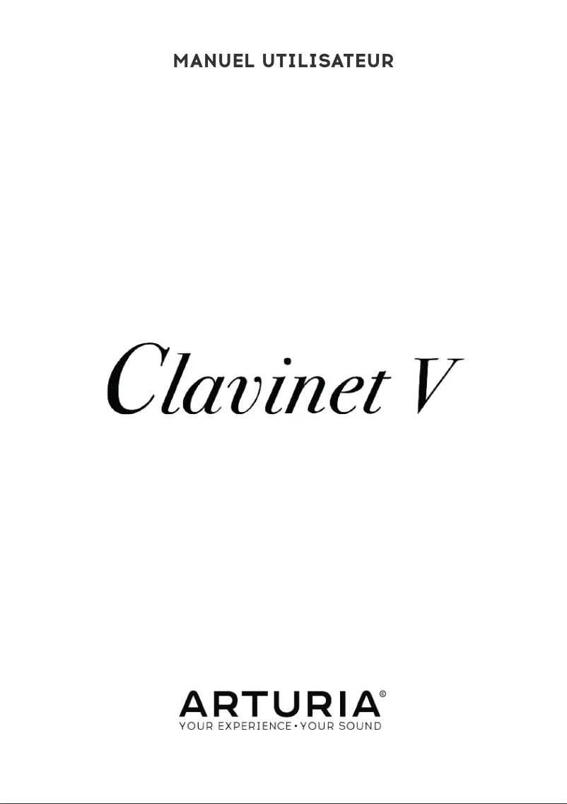 Page 1 de la notice Manuel utilisateur Arturia Clavinet V