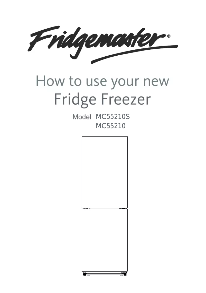 Page n°1 - Manuel utilisateur Fridgemaster MC55210S