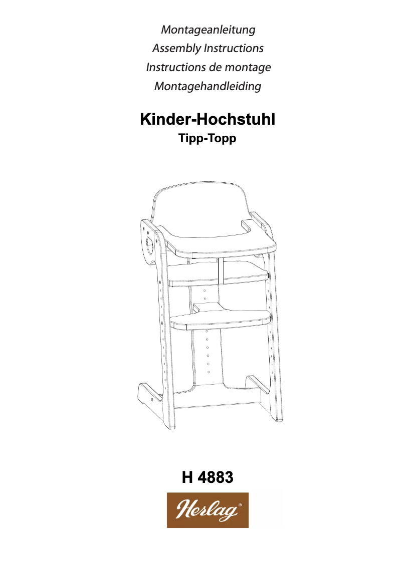 Image de la première page du manuel de l'appareil H 4883 TIPP-TOPP