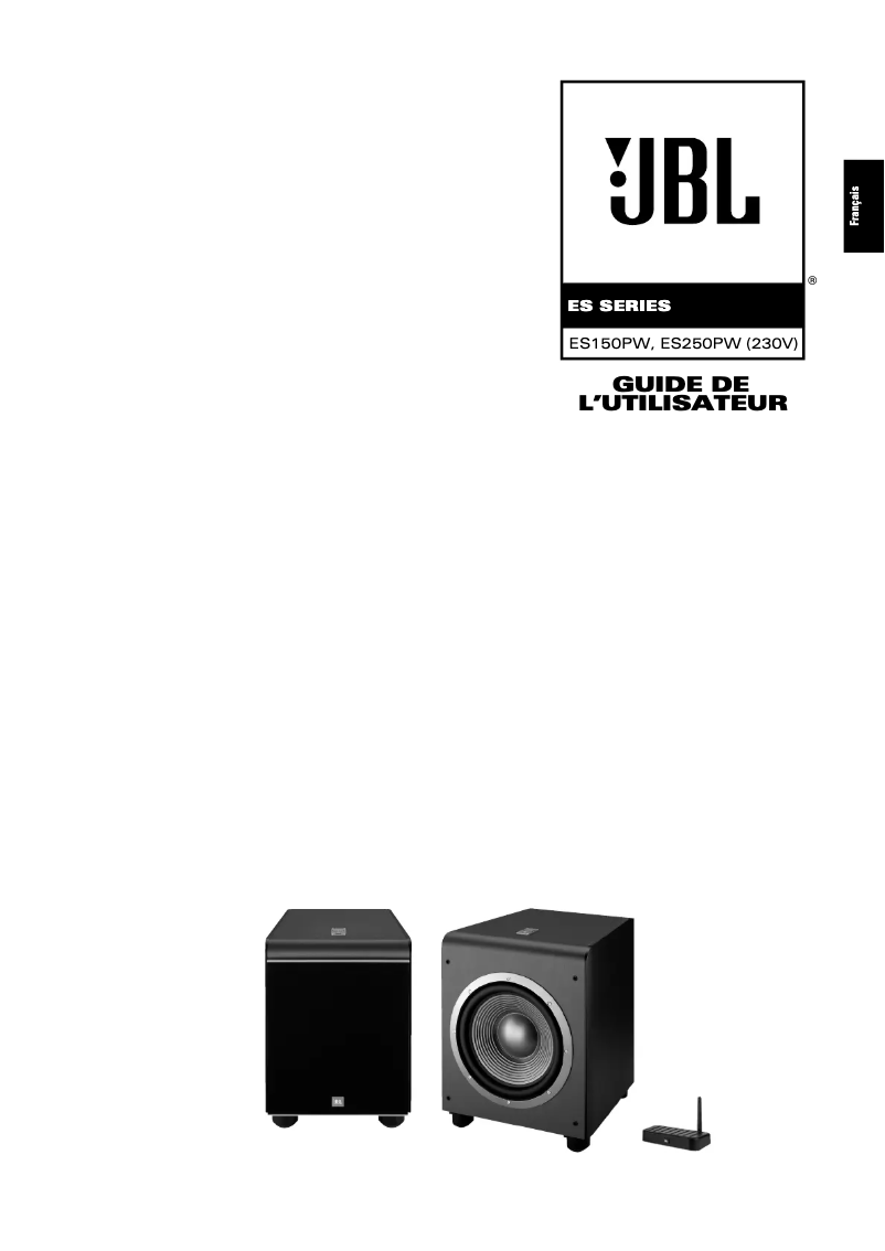Page 1 of the manual User Manual JBL ES150PW
