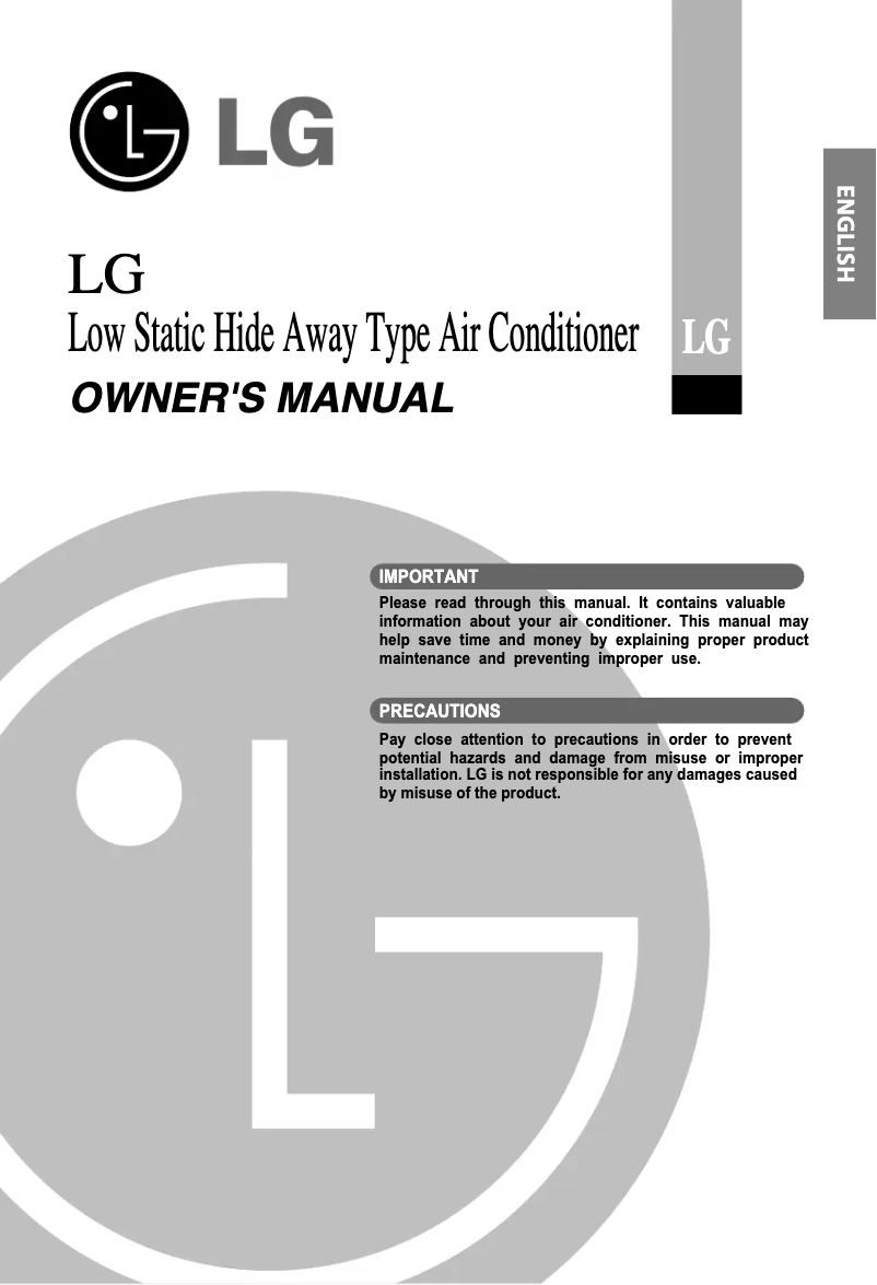 Page 1 de la notice Manuel utilisateur LG LBNC0258QC
