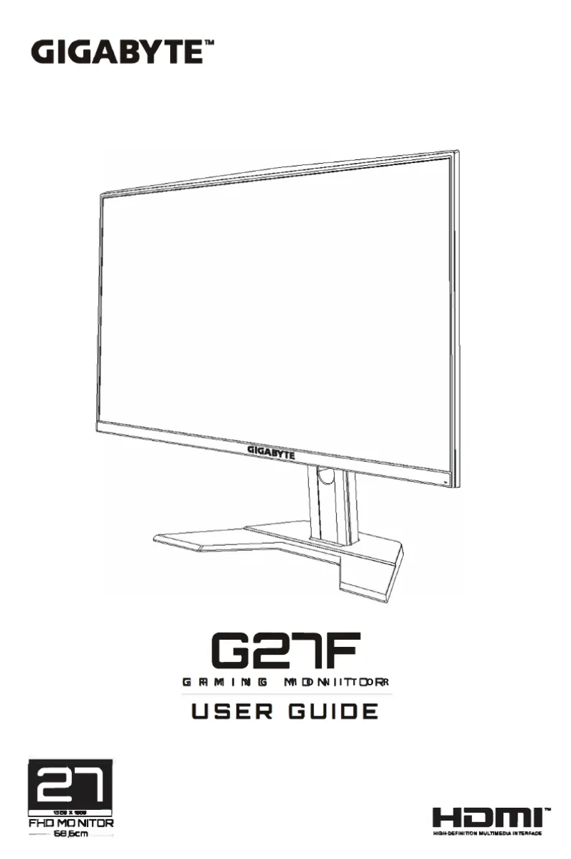 Page 1 de la notice Manuel utilisateur Gigabyte G27F-EK