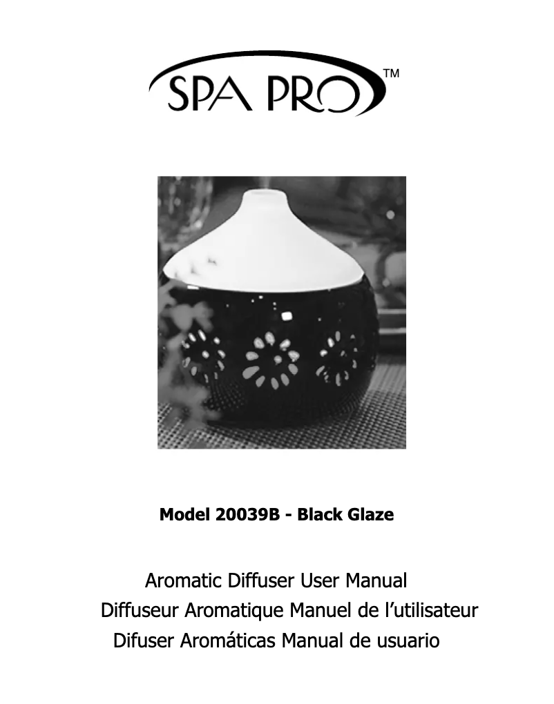 Page n°1 - Manuel utilisateur Nesco 20055B