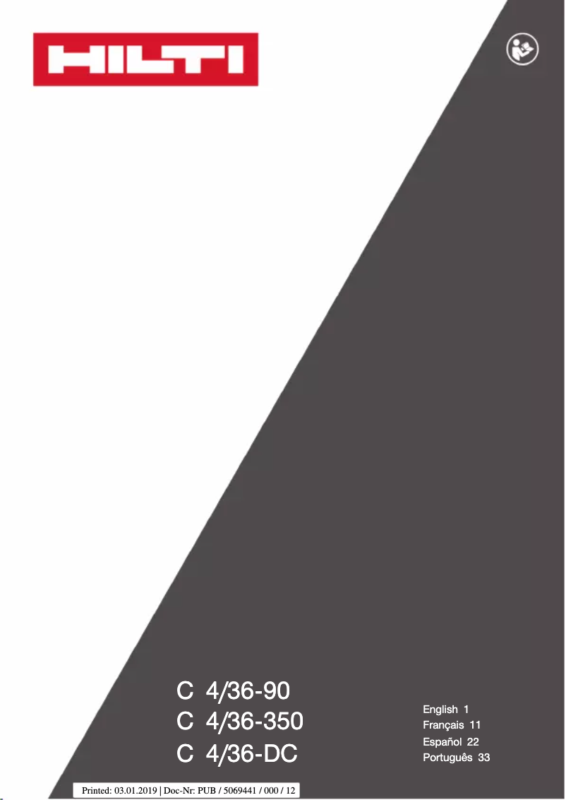 Page n°1 - Manuel utilisateur Hilti SB 4-A22