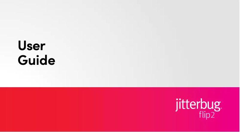 Image de la première page du manuel de l'appareil Jitterbug Flip 2