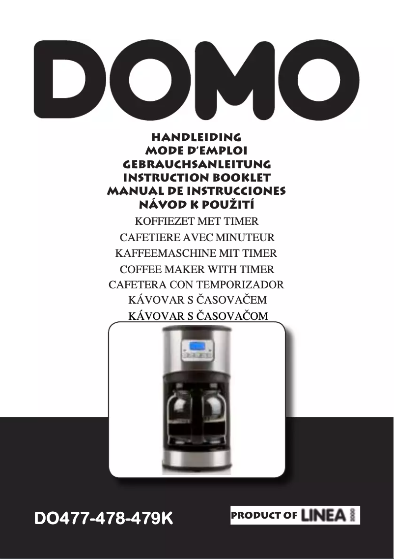 Page 1 de la notice Manuel utilisateur Domo DO478K